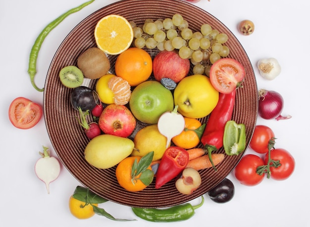 various fruits