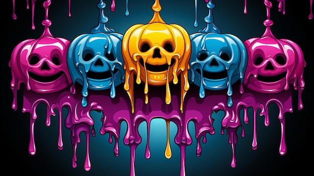 various_grunge_elements_with_splats_and_drips
