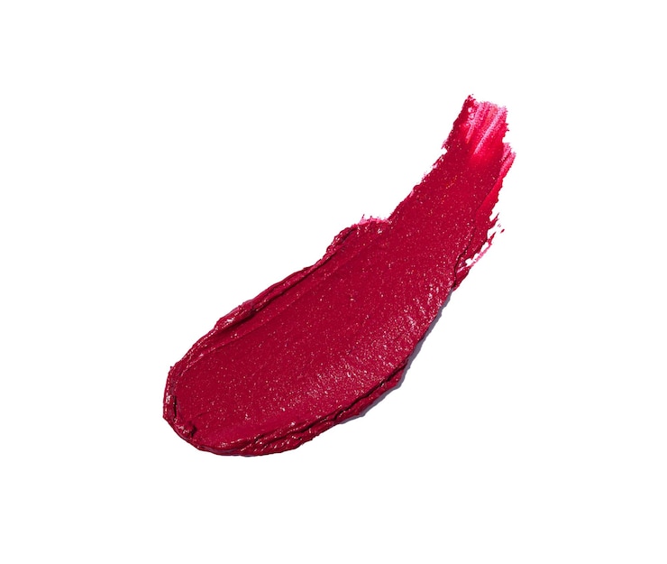 Photo various lipstick strokes isolated on white background