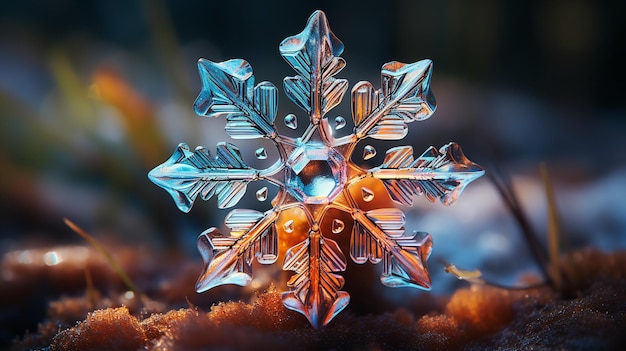 Various multicolored crystal forms found in nature snow Generative AI