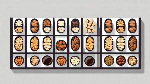 Photo various nut varieties in a bowl