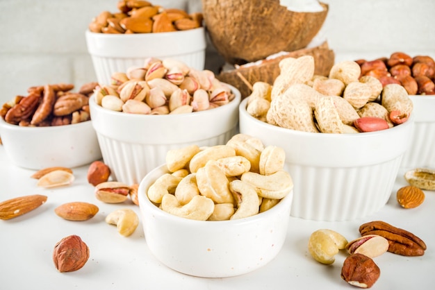 Various organic nuts 