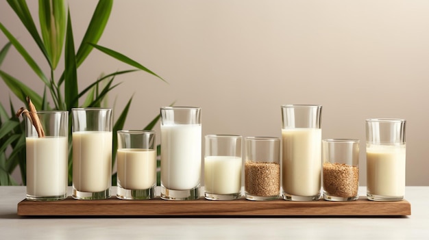 Various Plant Based Milk