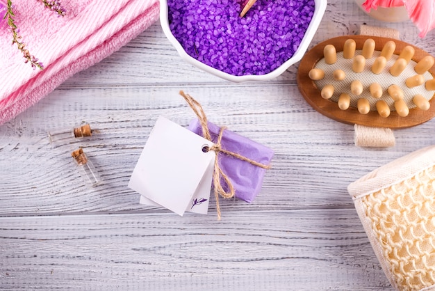 Various spa and beauty threatment products