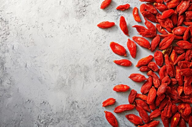 Photo various superfoods on white background