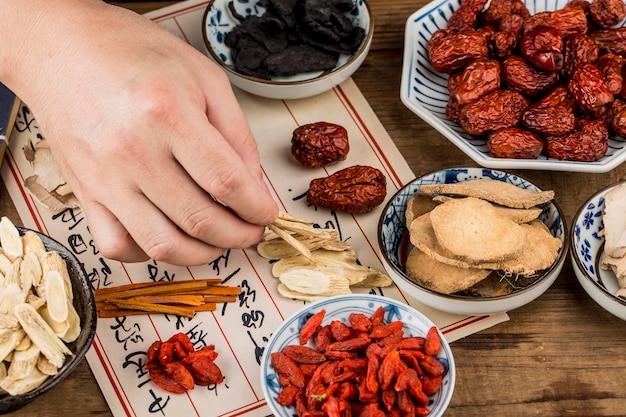 Various traditional Chinese Medicine