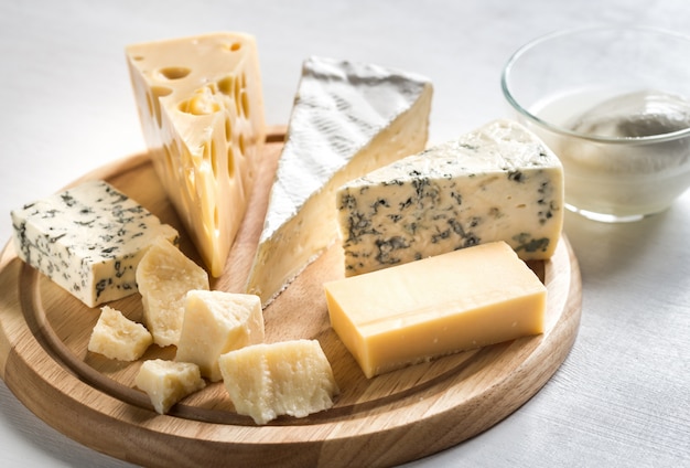 Various types of cheese