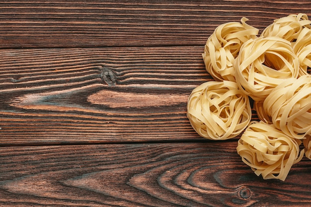 Various types of Italian pasta