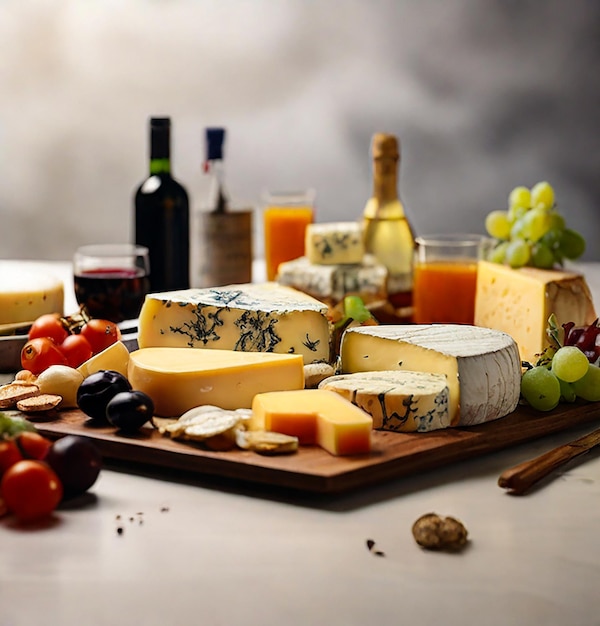 写真 様々な種類のチーズ