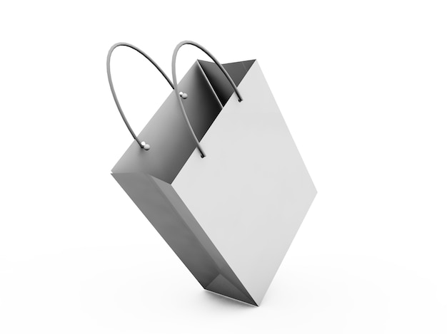 Various white boxes. High resolution 3D illustration with clipping paths.