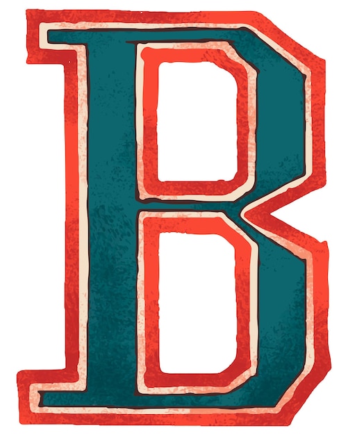 varsity letter b alphabet font png