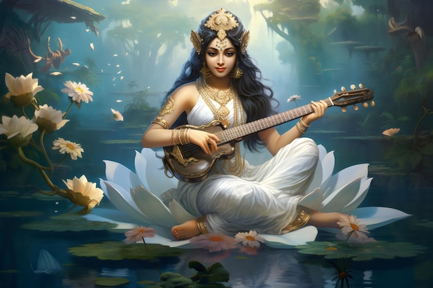 Vasant Panchami Saraswati Goddess