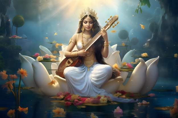 Vasant Panchami Saraswati Goddess