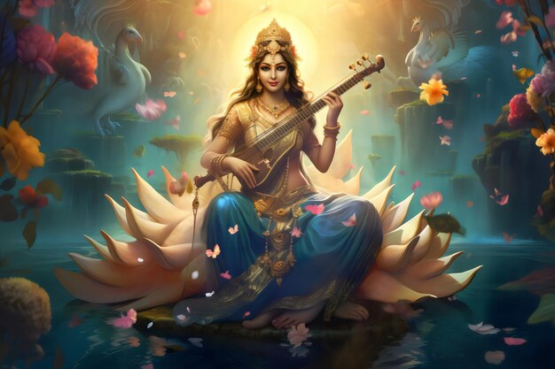 Vasant Panchami Saraswati Goddess