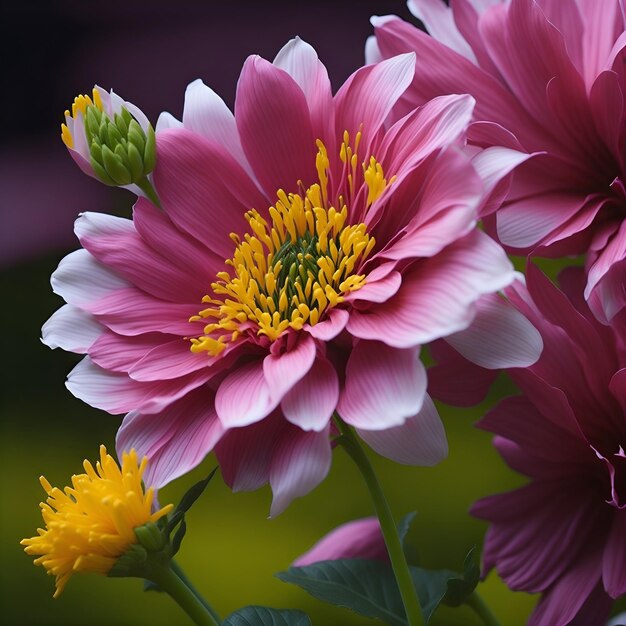 A vase of colorful tulips is shown with green leaves.