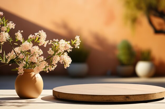 a vase of flowers is placed on the table professional photography