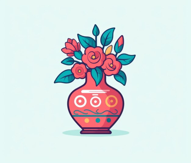 A vase of flowers in a vase