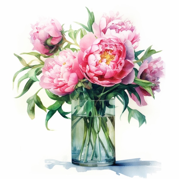 A vase of pink flowers is on a table.