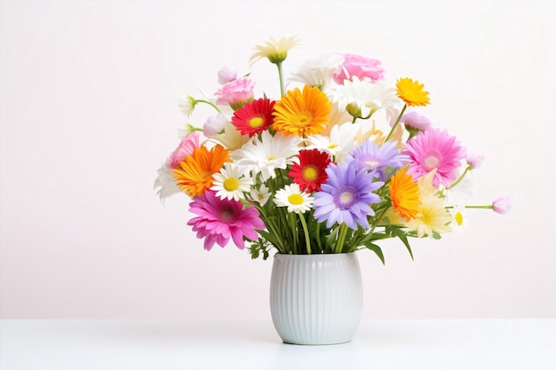 ロマンチックな花瓶 ピンクの花束 植物の花 春の花 自然のデザイン アート