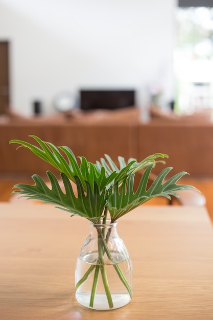 Vase on a table in the living room