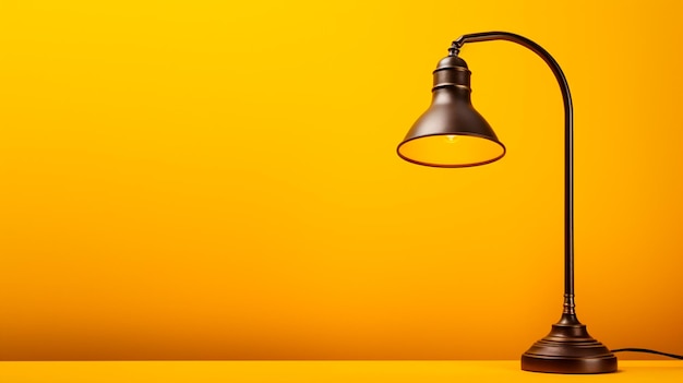 Vase with orange leaves and candle on color background