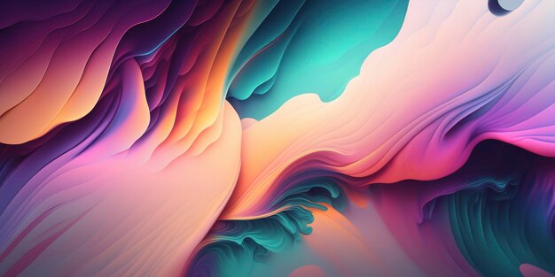 Vast abstract pastel colored wallpaper panorama