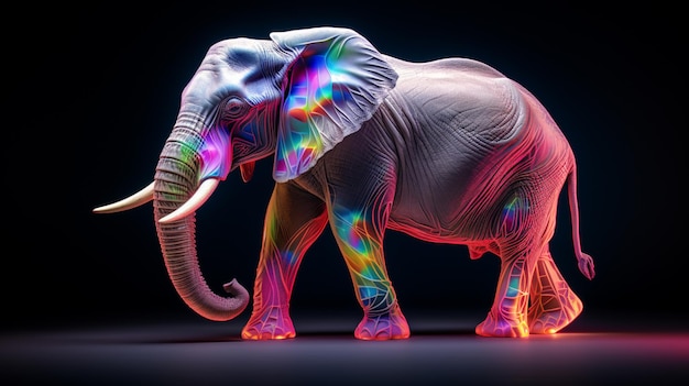 Vast Elephant's Majestic Presence AI Generated image