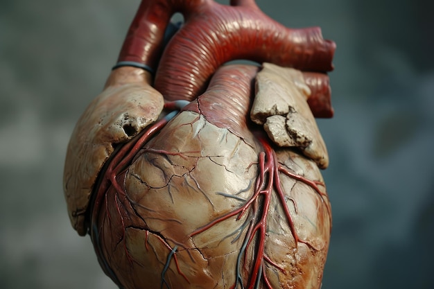 Photo vast extreme anatomic heart generate ai