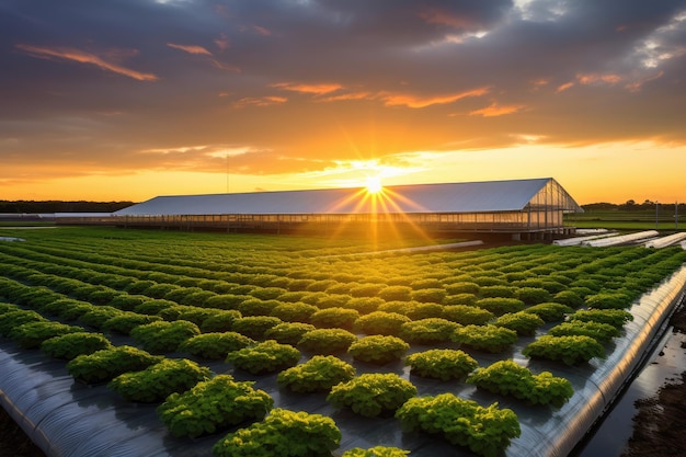 On a vast farm smart machines are working hard to provide the best growing experience for crops