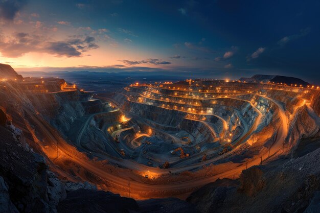 Vast Industrial Landscapes OpenPit Mining Perspective