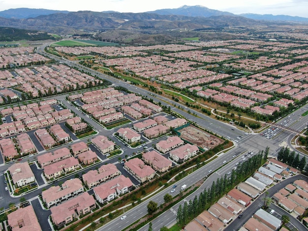 Vast subdivision in Irvine California USA