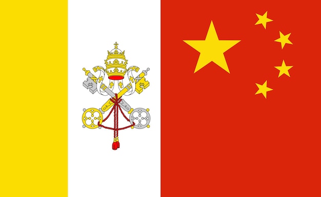 Vatican and China flag countries