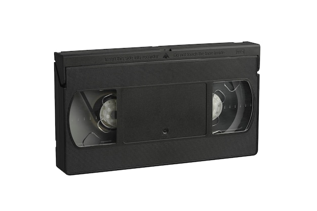 Photo vcr tape and vhs video cassette