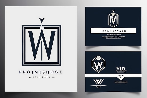 VD initial monogram logo for real estate with building style