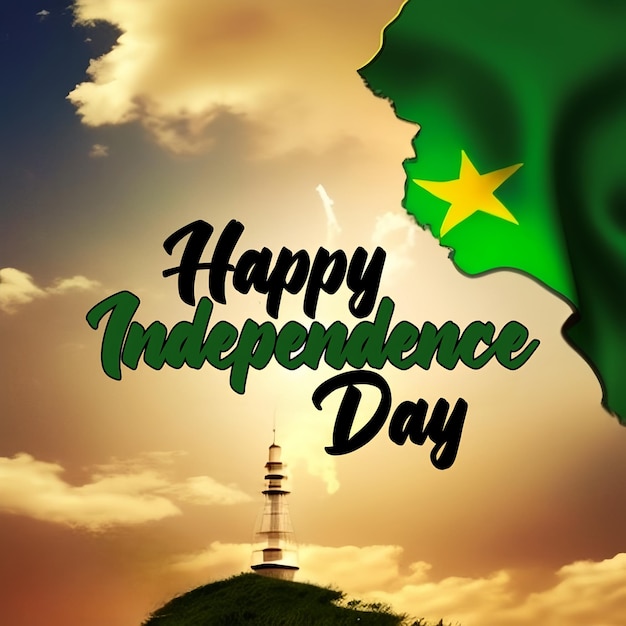 Photo vector 14th august independence day of pakistan