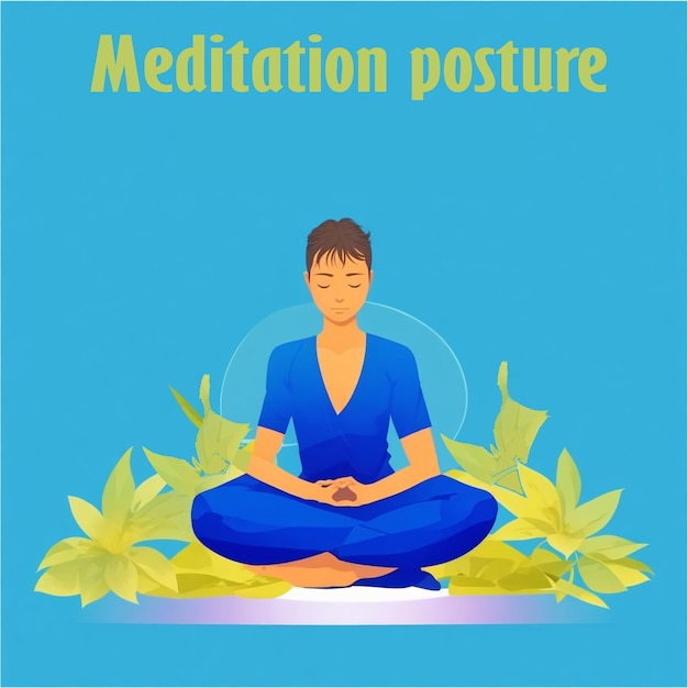 vector 21st june international day background with meditation posture