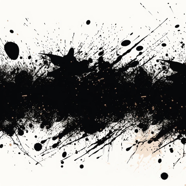 Photo vector abstract black splat grunge background