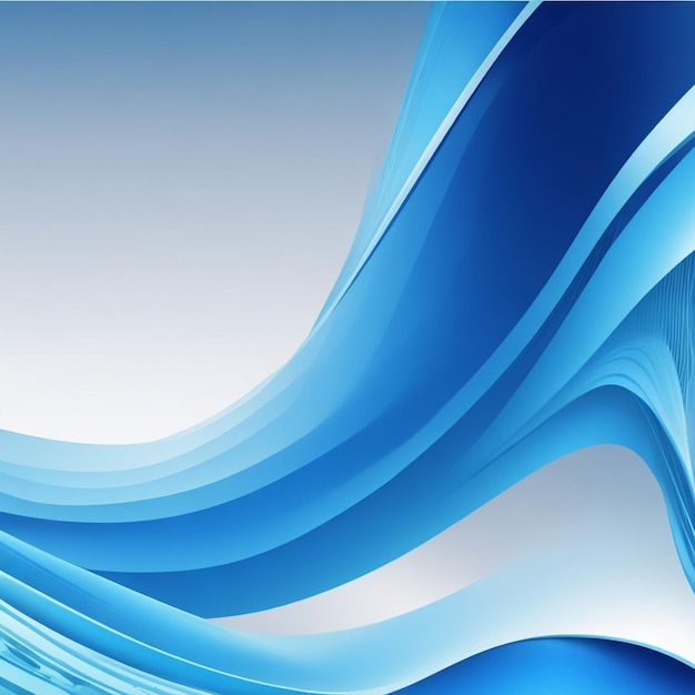 vector abstract blue wavy business style background