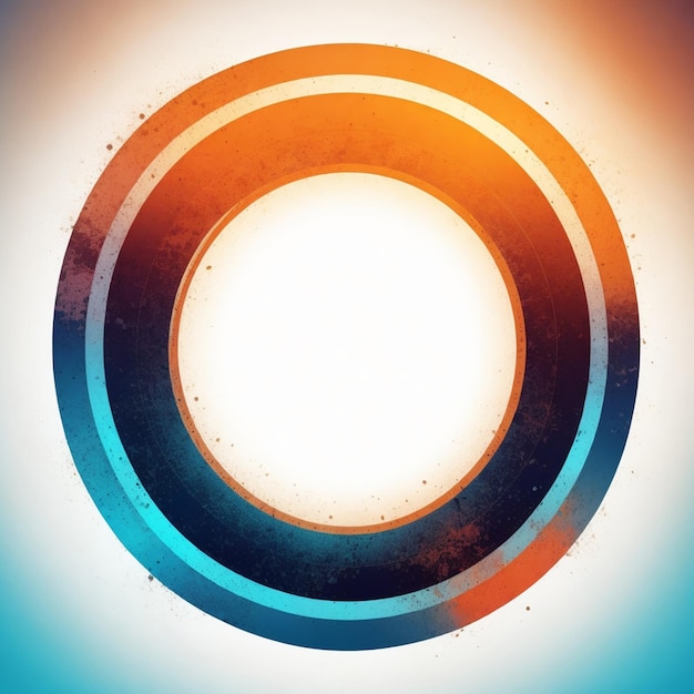 vector abstract circular grunge frame background