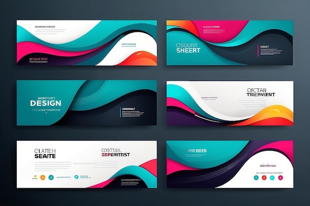 Vector abstract design banner web sjabloon