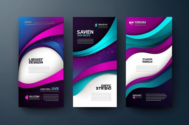 Vector abstract design banner web template