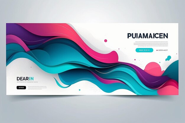 Vector abstract design banner web template