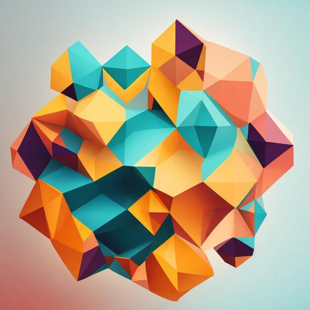 vector abstract geometric hexagonal medical