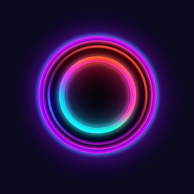 vector abstract neon lights background design