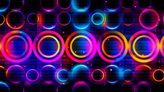 vector abstract neon lights background design