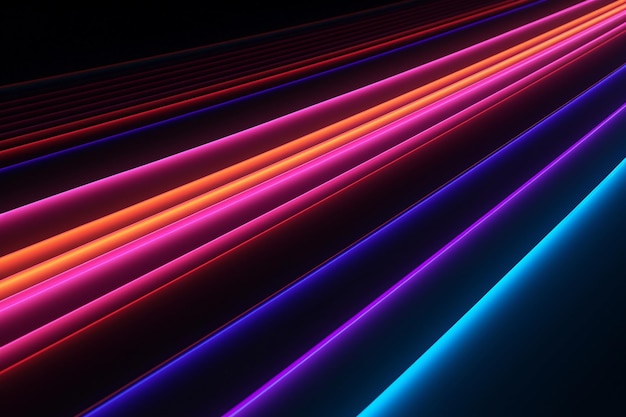 vector abstract neon lights background design