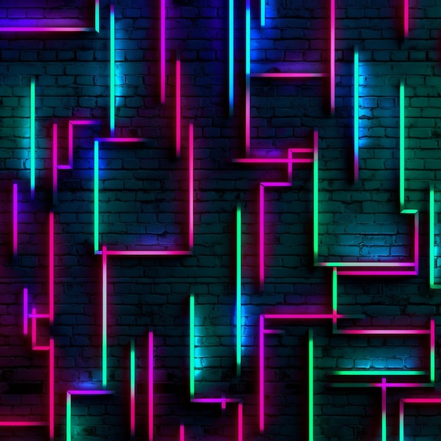 vector abstract neon lights background design