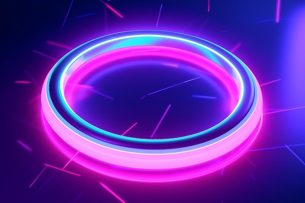 vector abstract neon lights background design