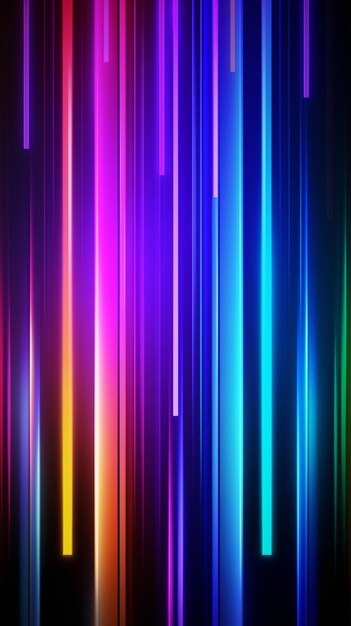 Vector abstract neon lights background design