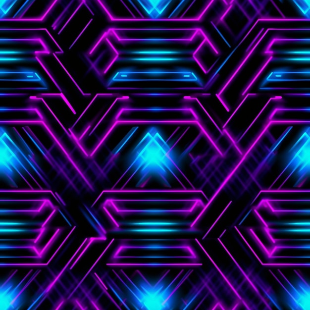 Photo vector abstract neon lights background design